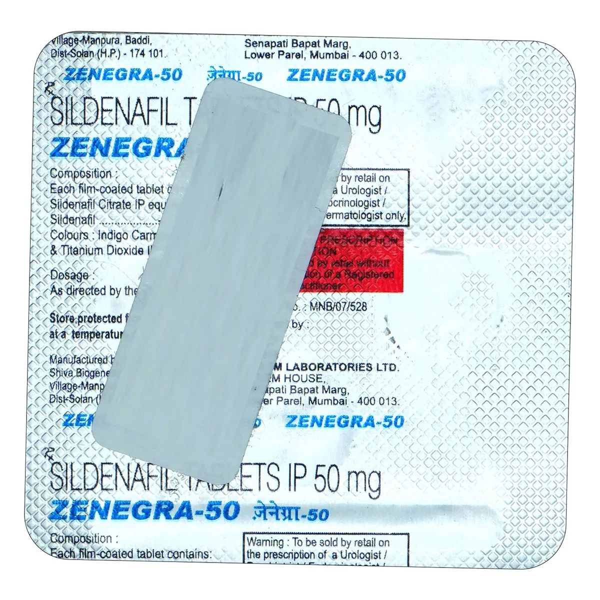 Zenegra Sildenafil 50 Mg