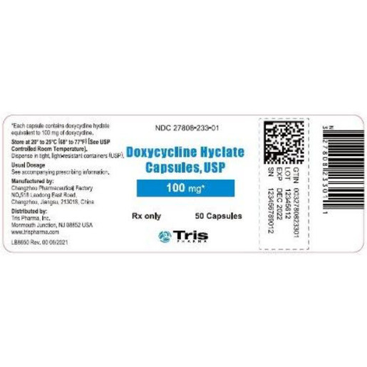 Doxycycline 100 mg sans ordonnance