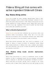 Fildena 50 Mg Avis