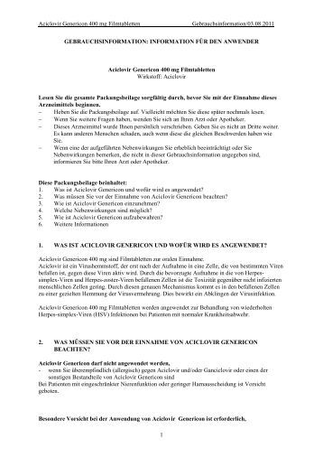 Acyclovir acheter online