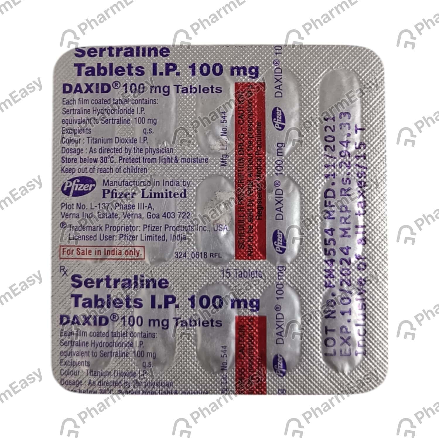 Sertraline 100mg Mylan