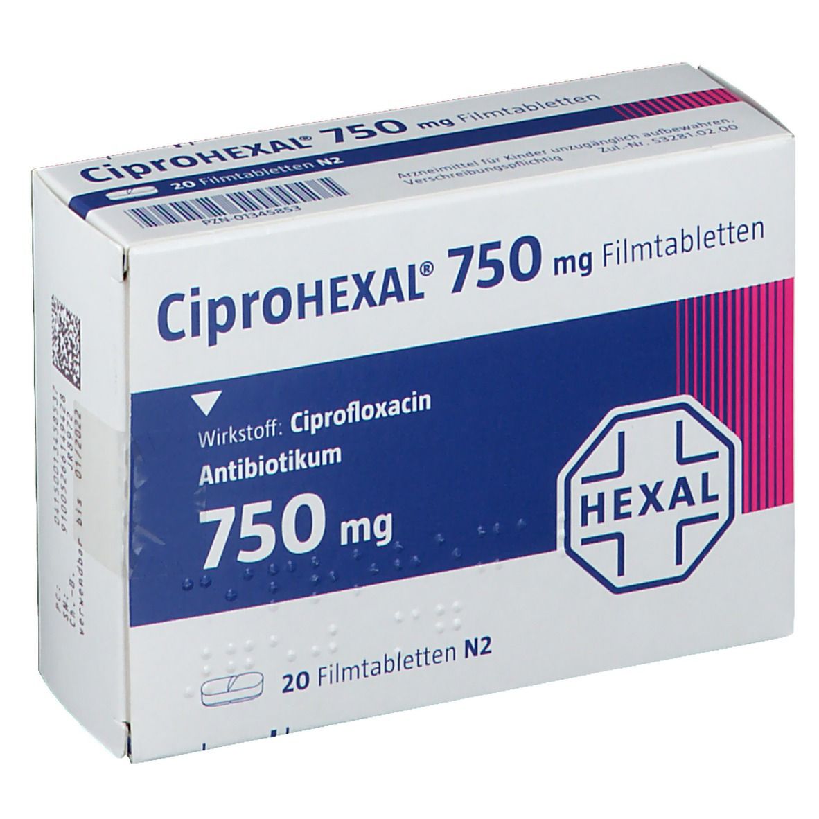 ciprofloxacin al 750 mg