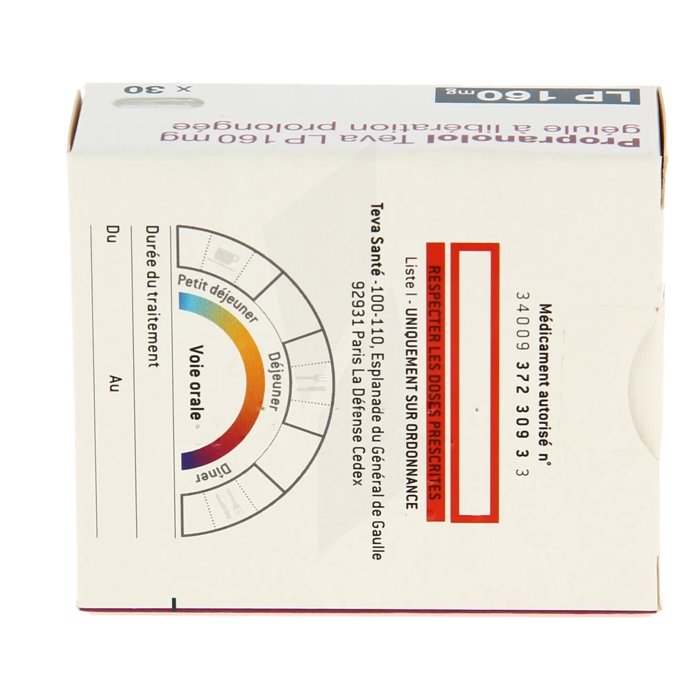 Propranolol pharmacie prix
