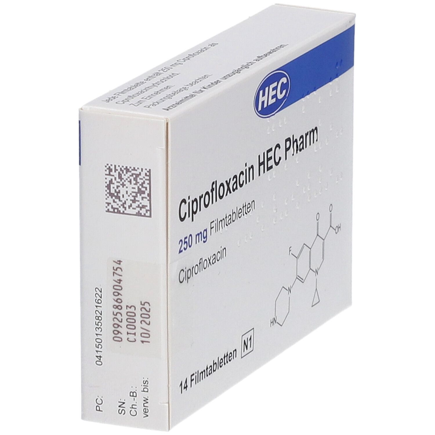 Ciprofloxacin Hcl 250 Mg