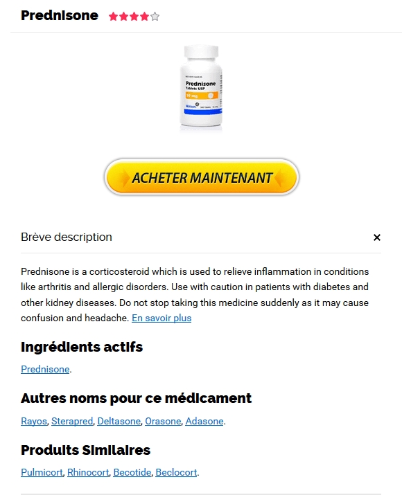 Prednisolone sans ordonnance
