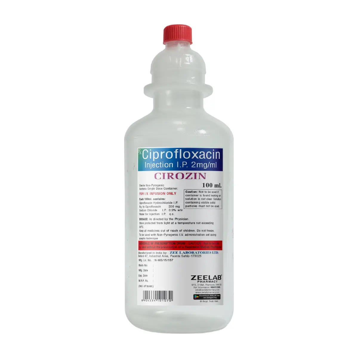 Cipro 500 mg iv