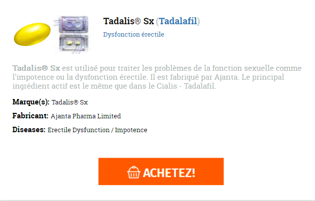 Tadalis sx pilules