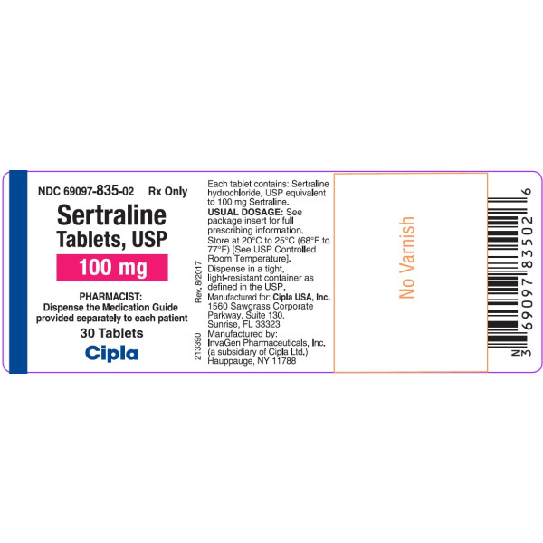 Sertraline 100mg hcl