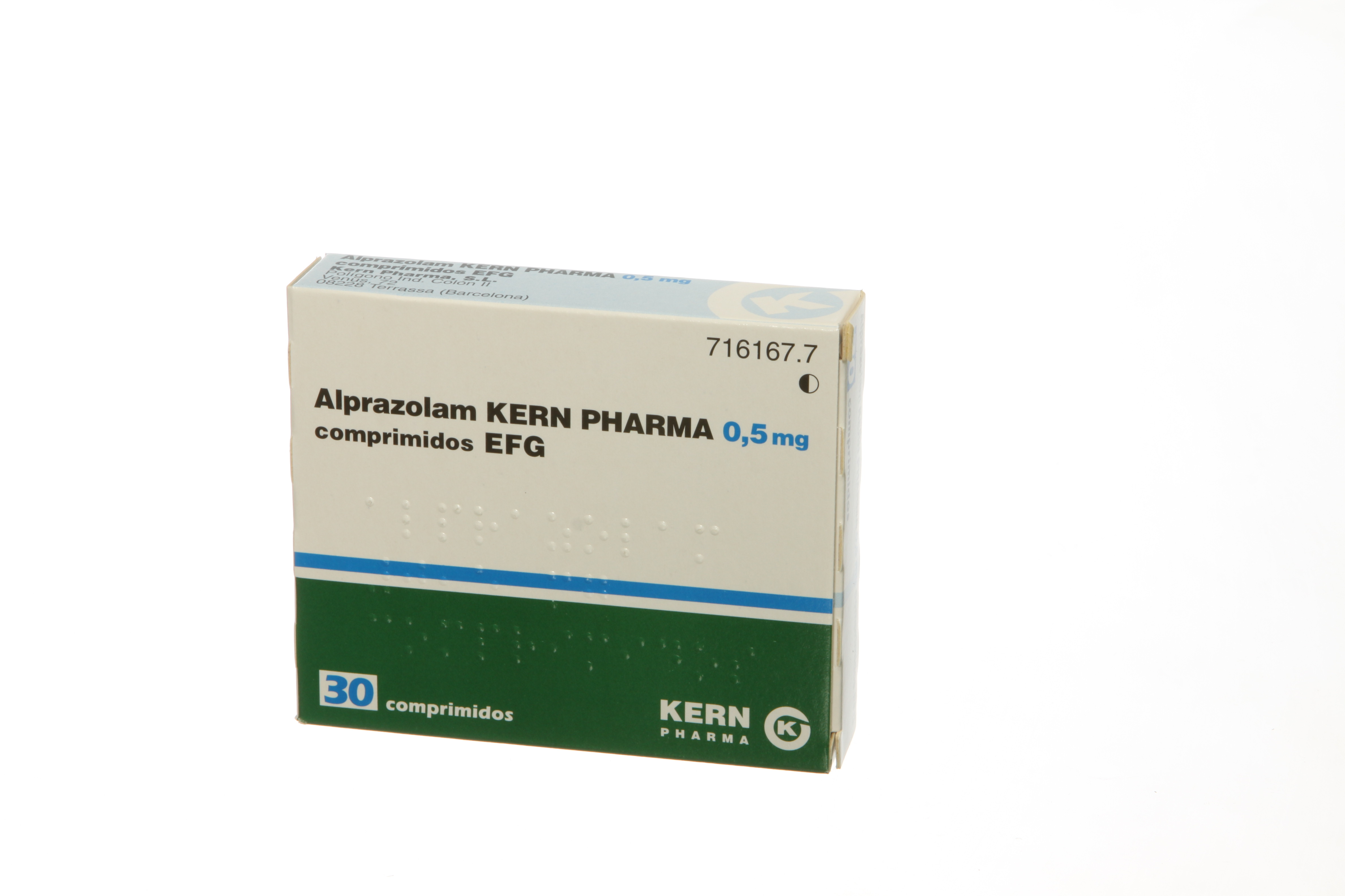 Alprazolam 0.5 mg en la noche