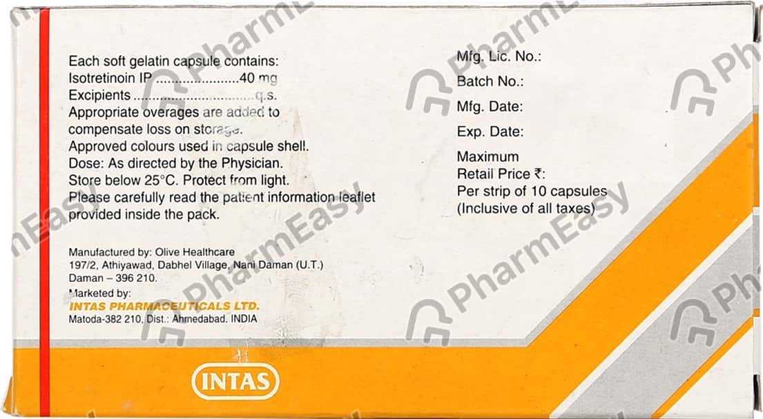 Roaccutane 40 Mg Prix
