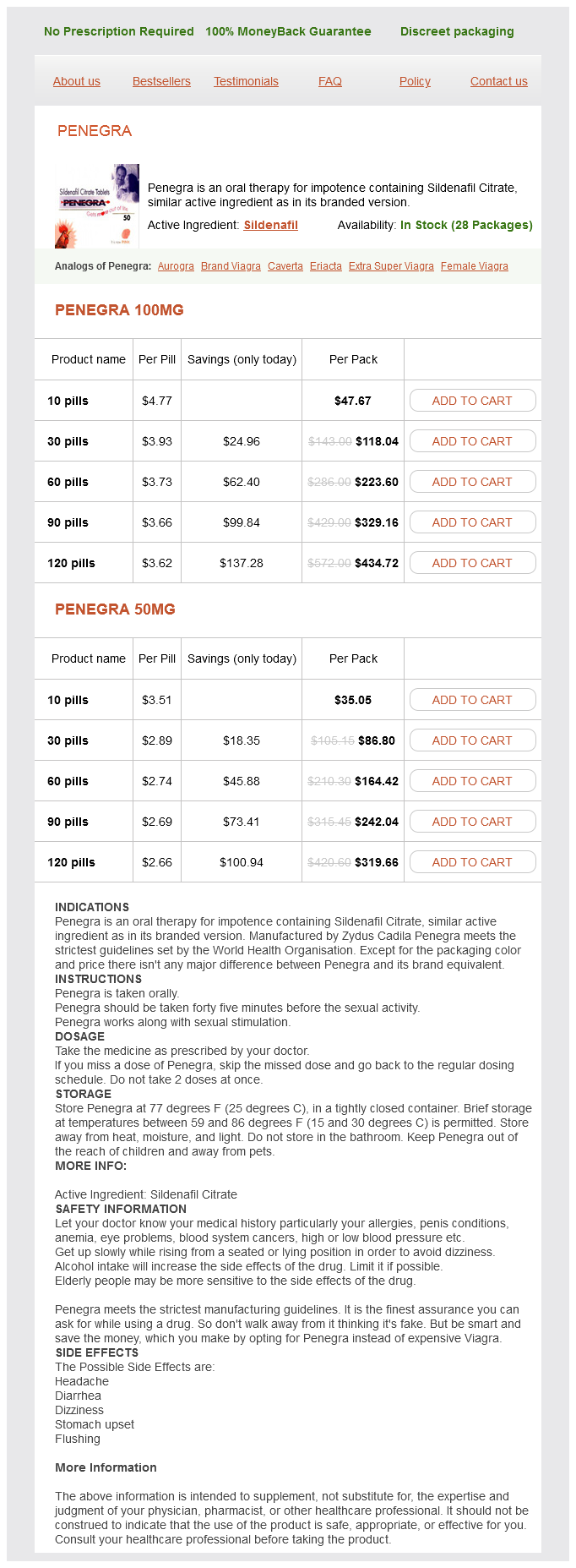 Penegra en ligne