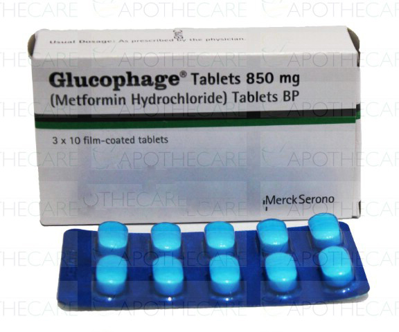 Glucophage de 850 mg