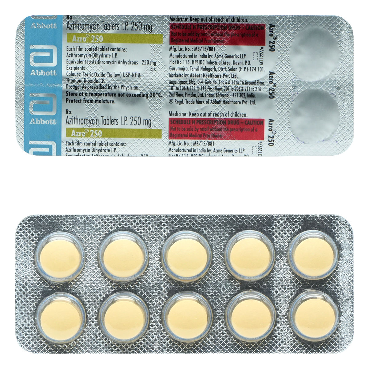 4 Azithromycin 250 Mg