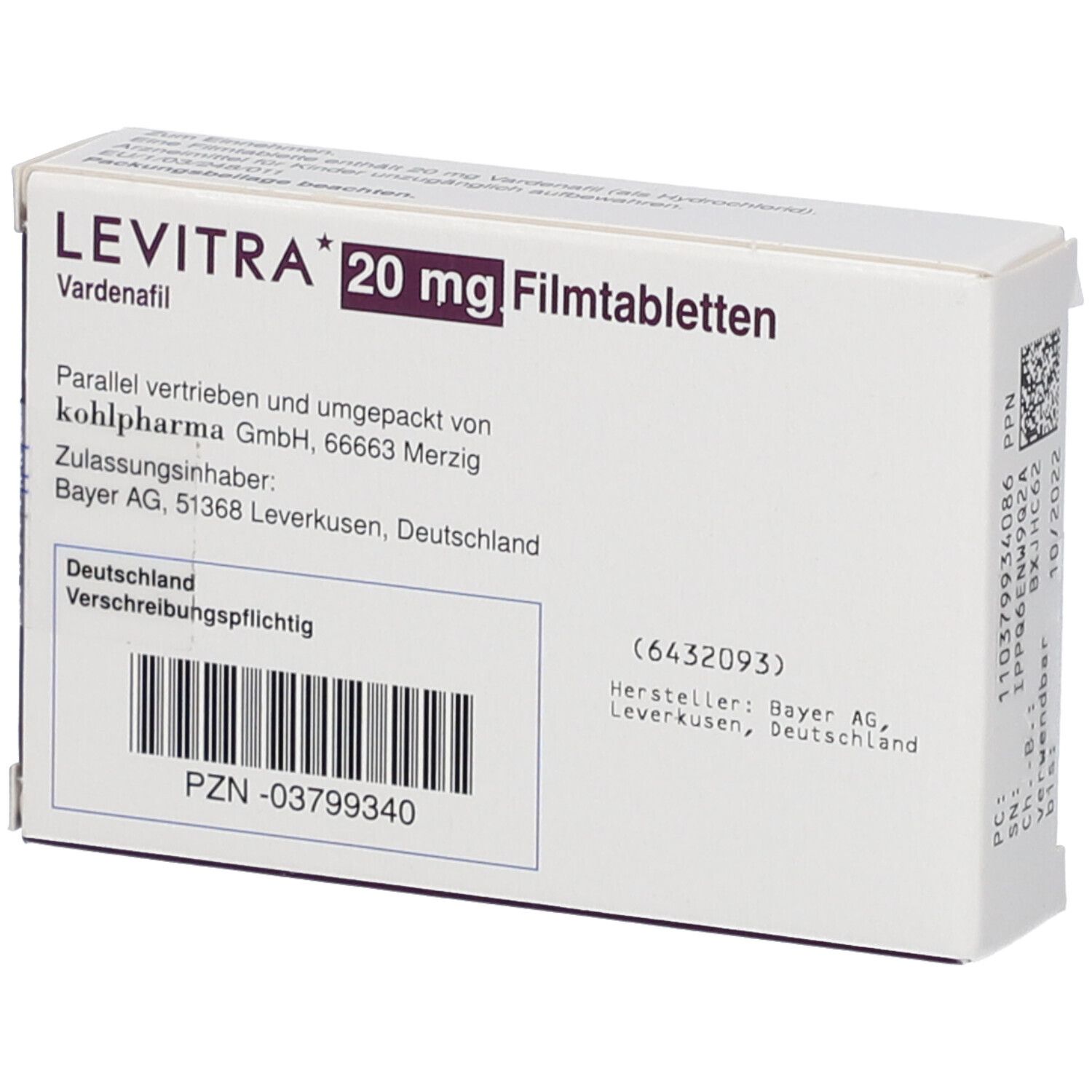 Prix médicaments levitra