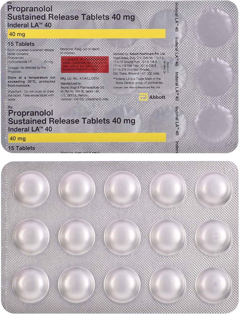 Propranolol 40mg spc