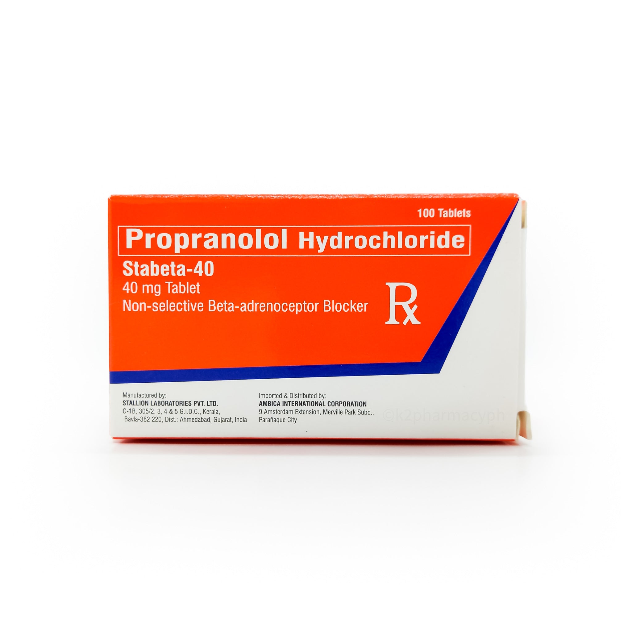 Propranolol 40 mg rcp