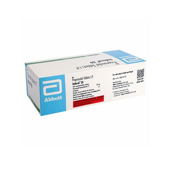 Inderal de 20 mg