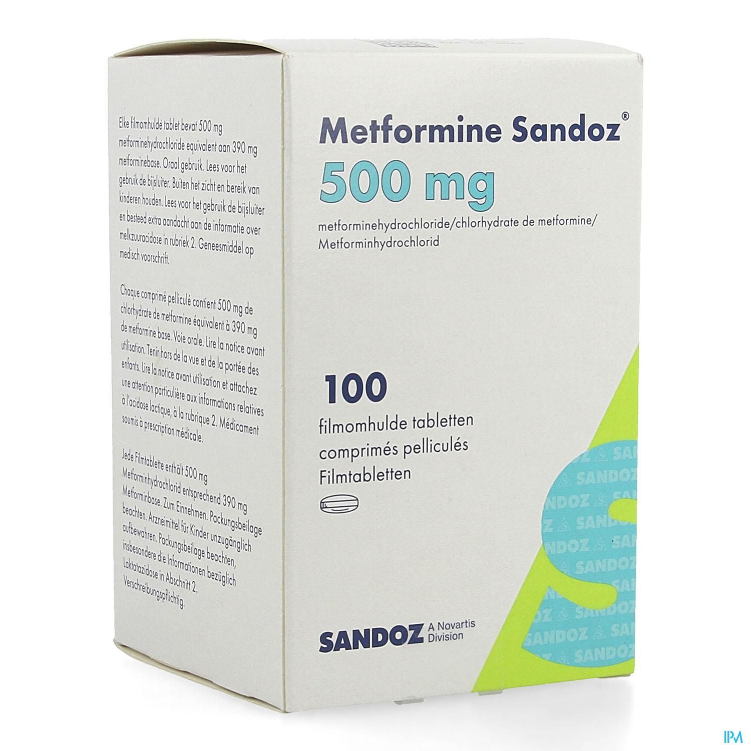 Metformine 500 mg prix
