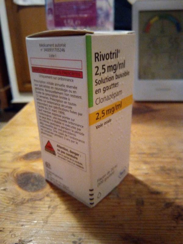 Rivotril gouttes prix