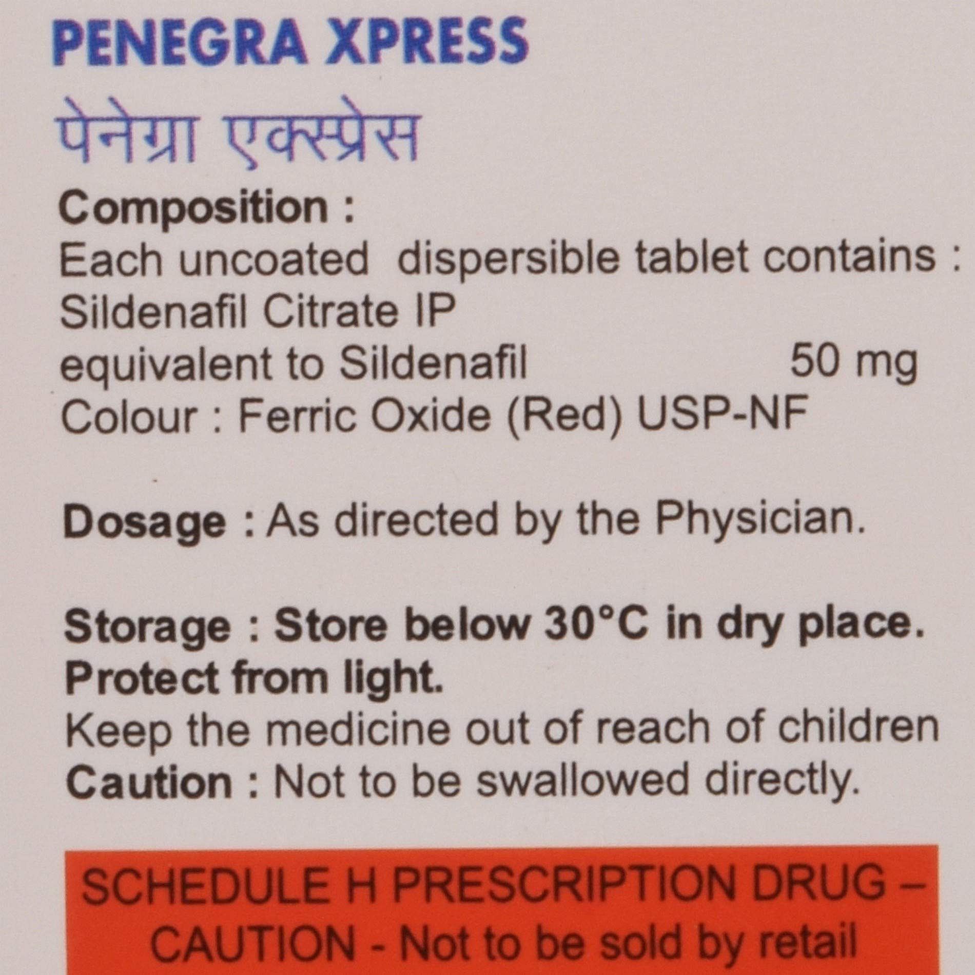 Penegra xpress 25 mg