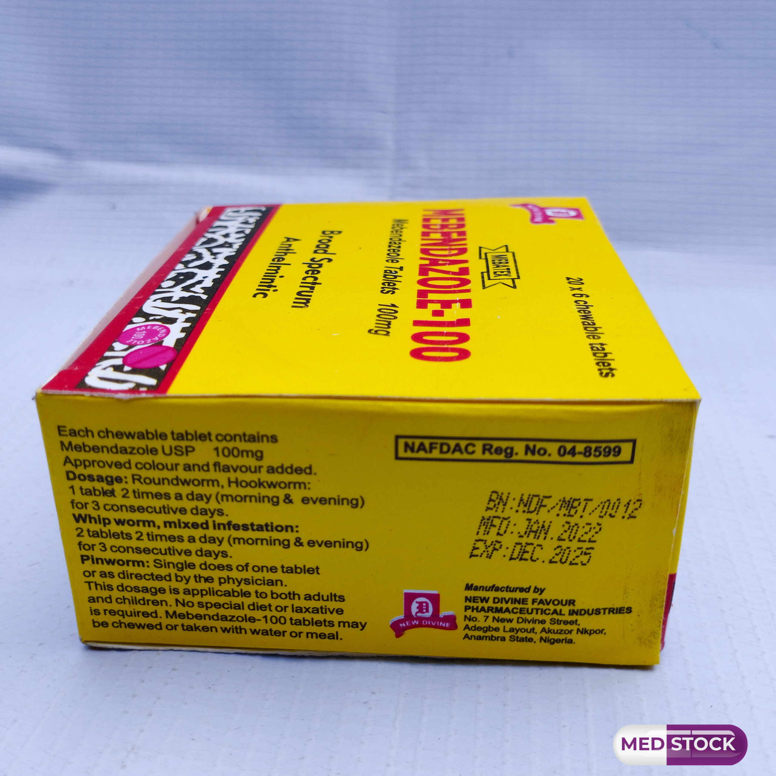 Mebendazole sans ordonnance