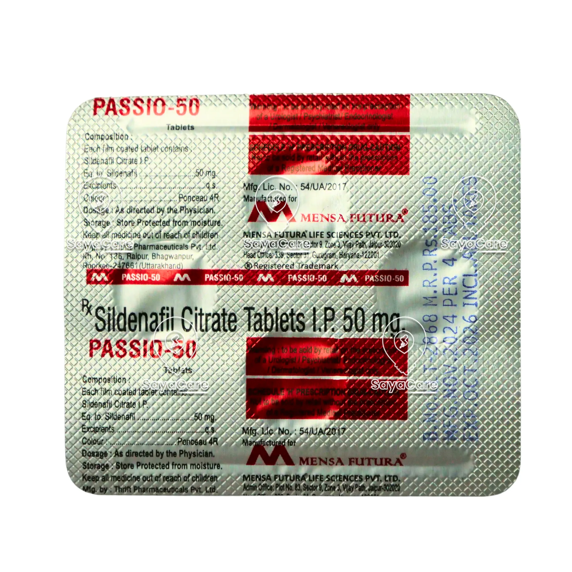Sildenafil manforce 50 mg