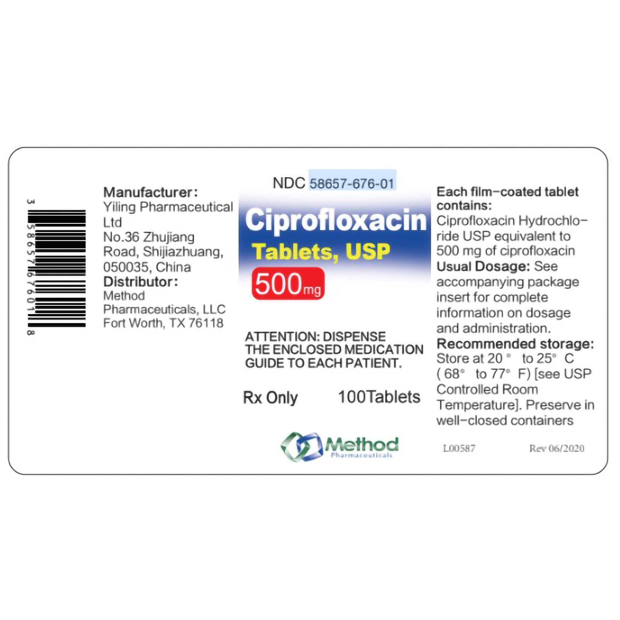 ciprofloxacin mylan 500mg