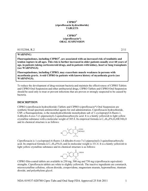 Cipro 750 mg english