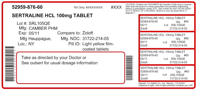Sertraline 100mg ndc