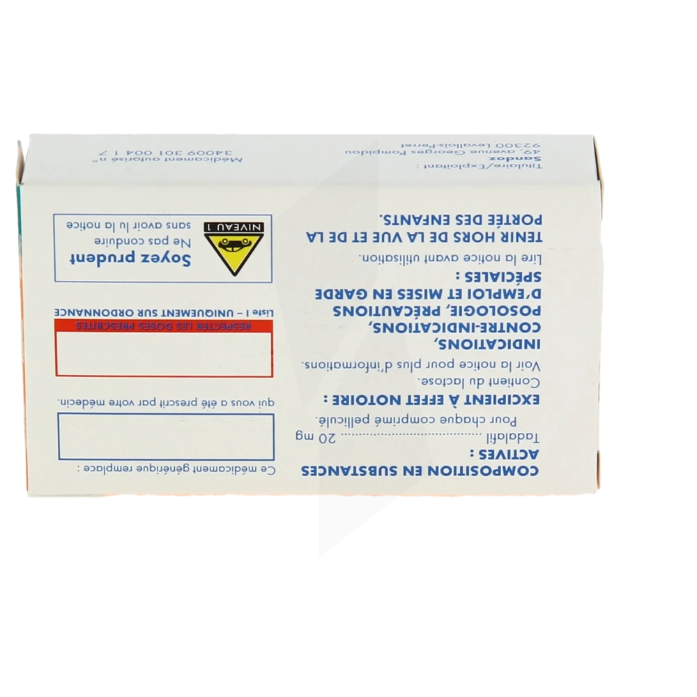 Tadalafil prix moyen
