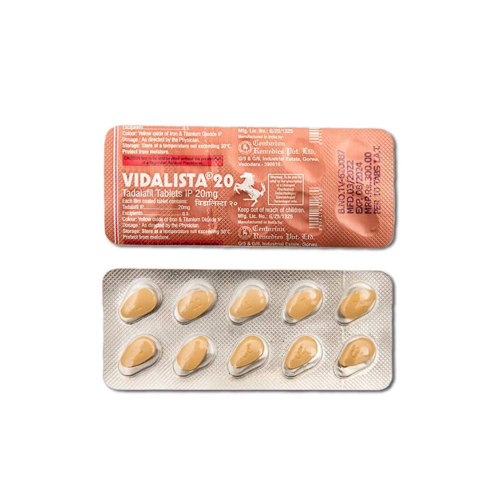 Tadalafil 20mg vidalista