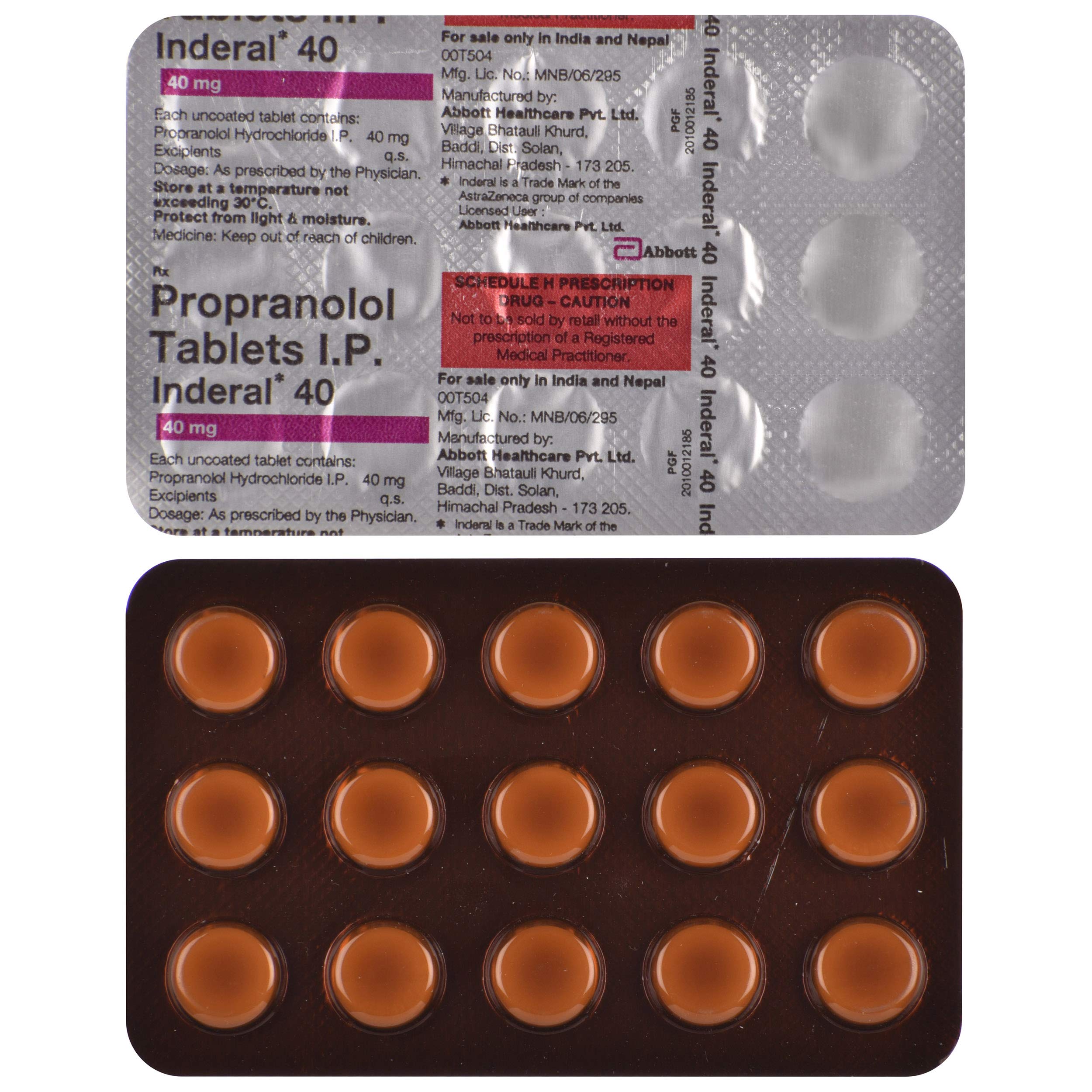 propranolol 40 mg sans ordonnance