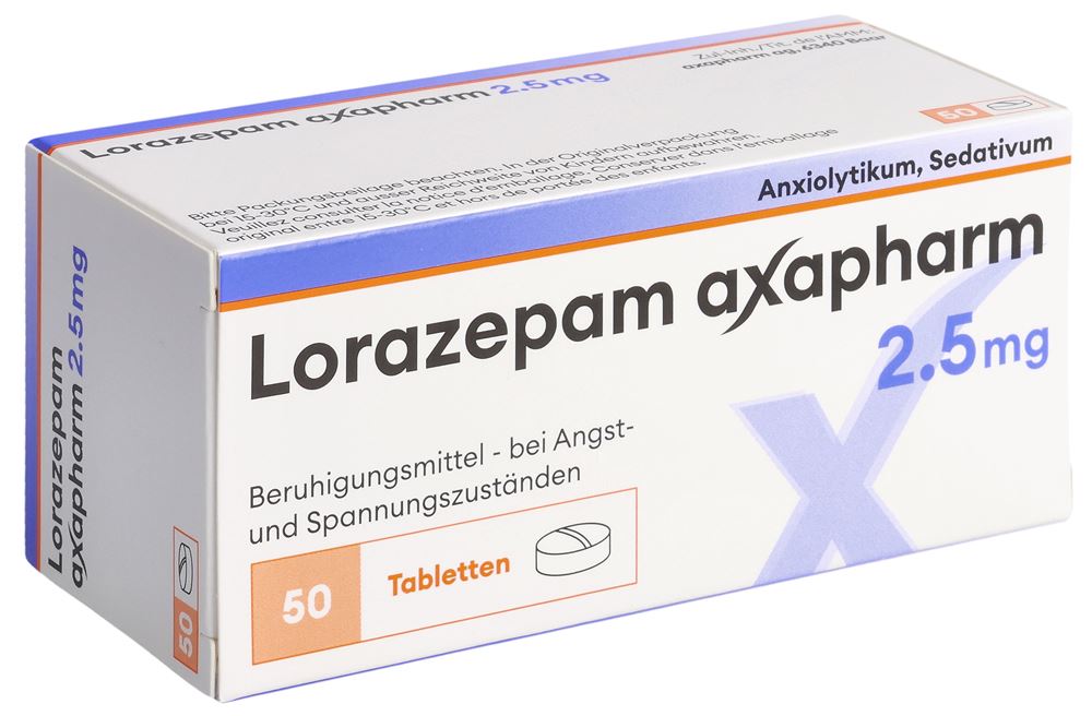 Lorazepam 2.5 mg pour dormir