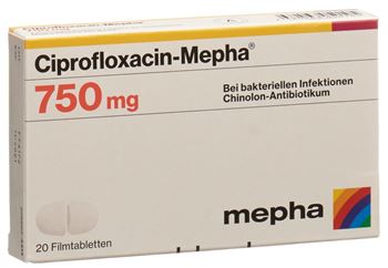 Ciprofloxacin mepha 750 mg