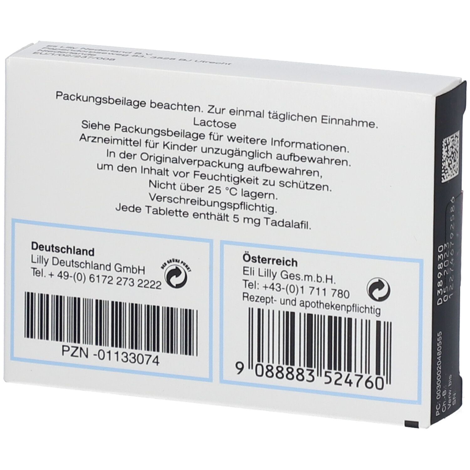Cialis Tadalafil 5mg Lilly