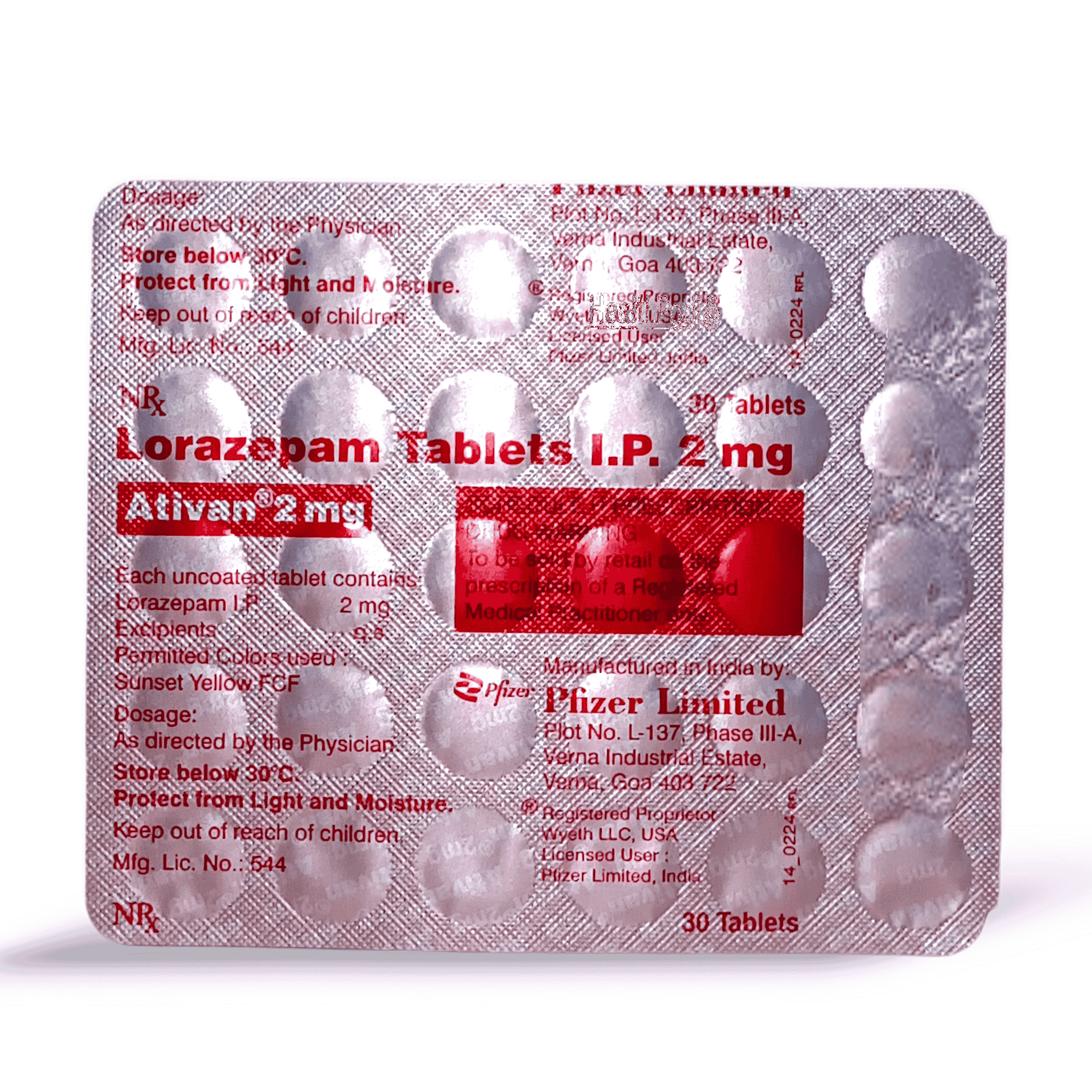 Ativan 2mg