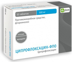 Ciprofloxacin 500 mg spc
