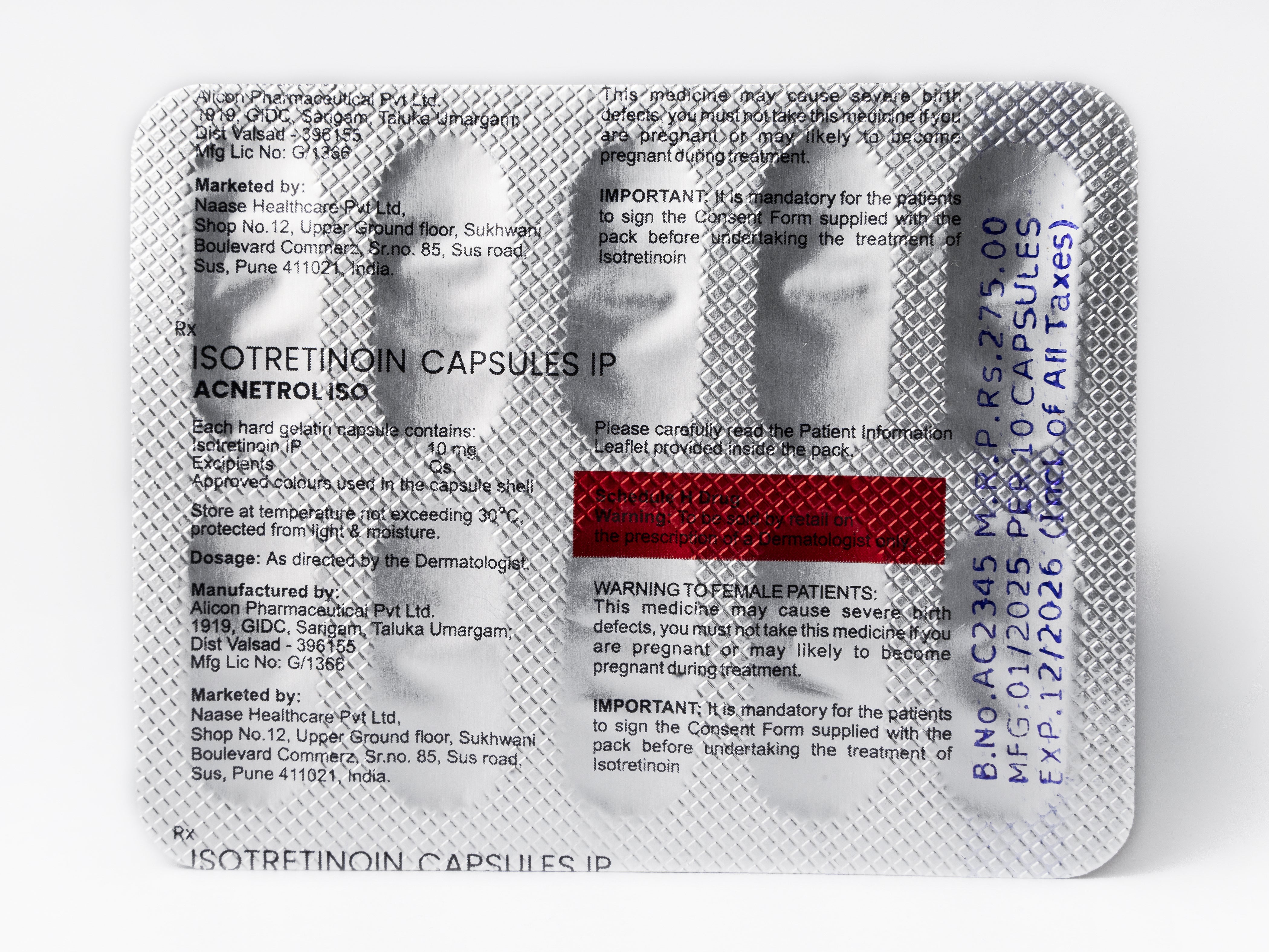 Prix isotretinoin