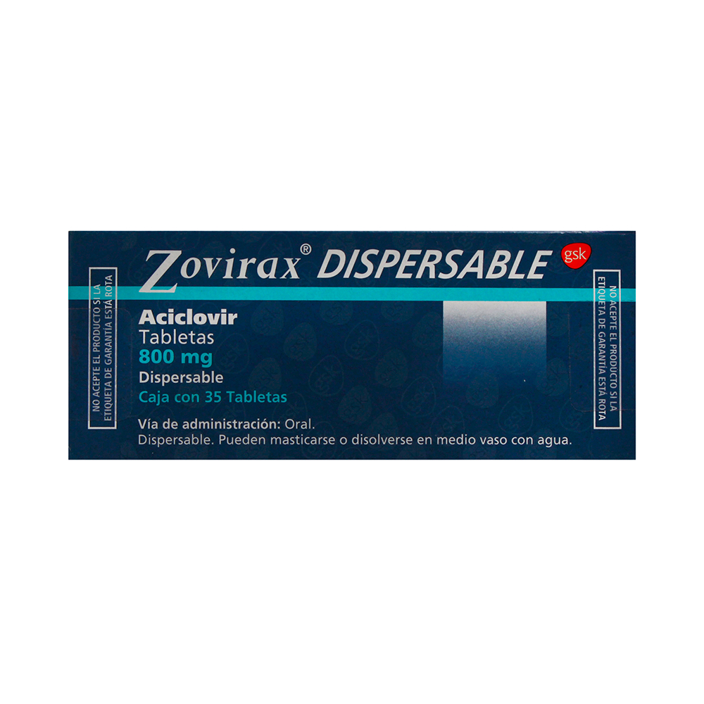 Zovirax de 800 mg