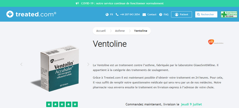 Acheter salbutamol sans ordonnance