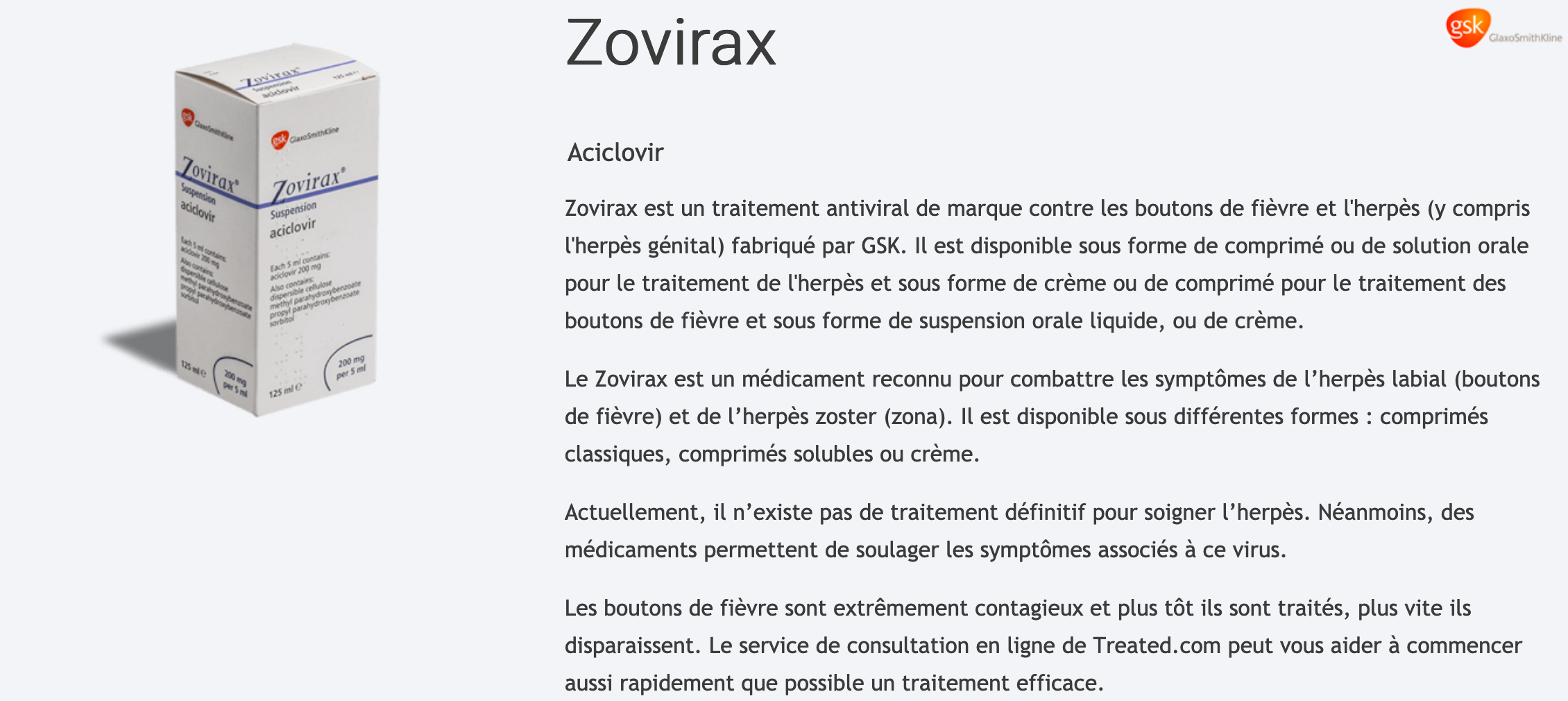 Zovirax est il sans ordonnance