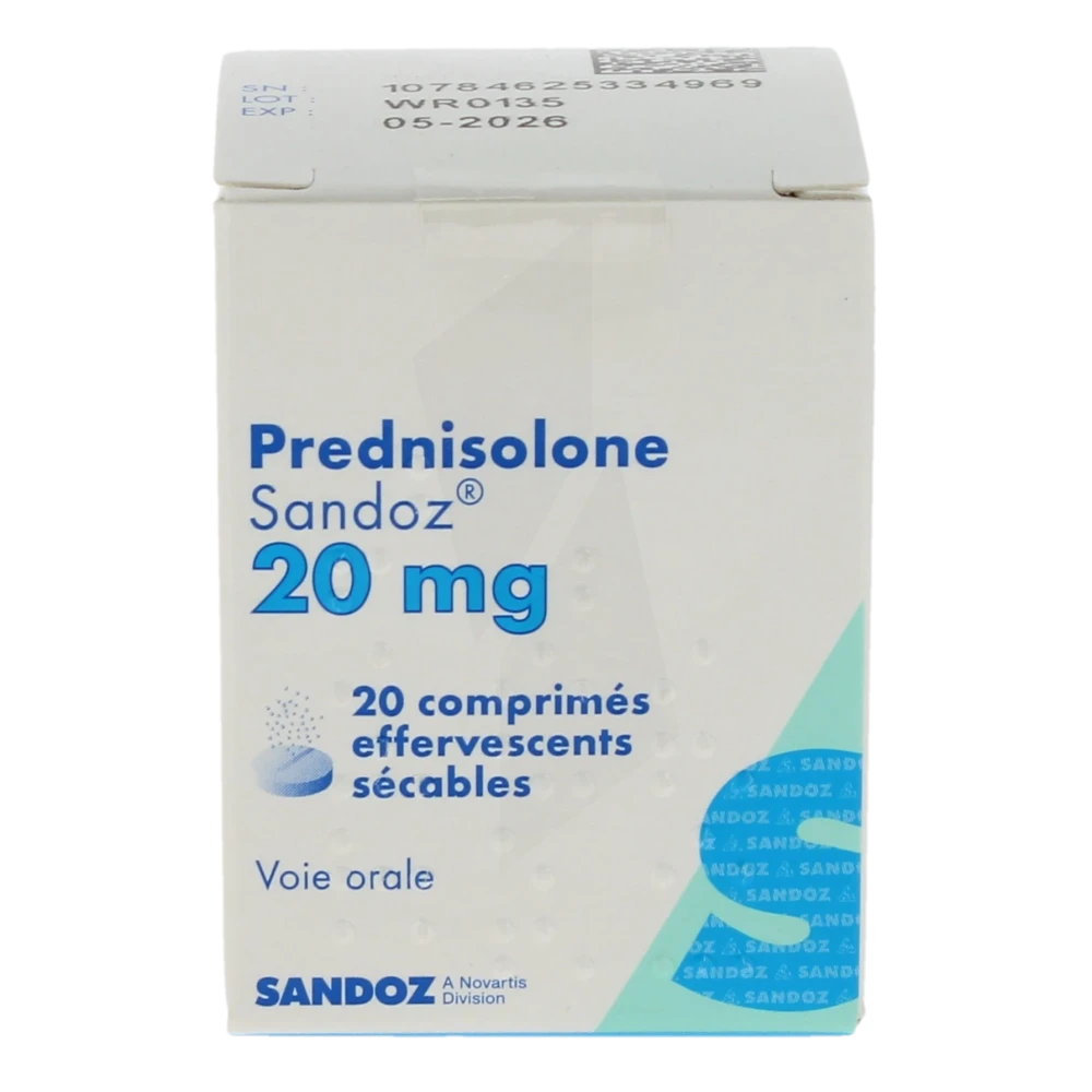 Prednisolone 20mg le soir