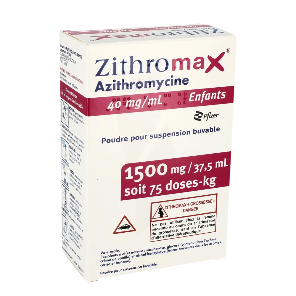 Achat de zithromax