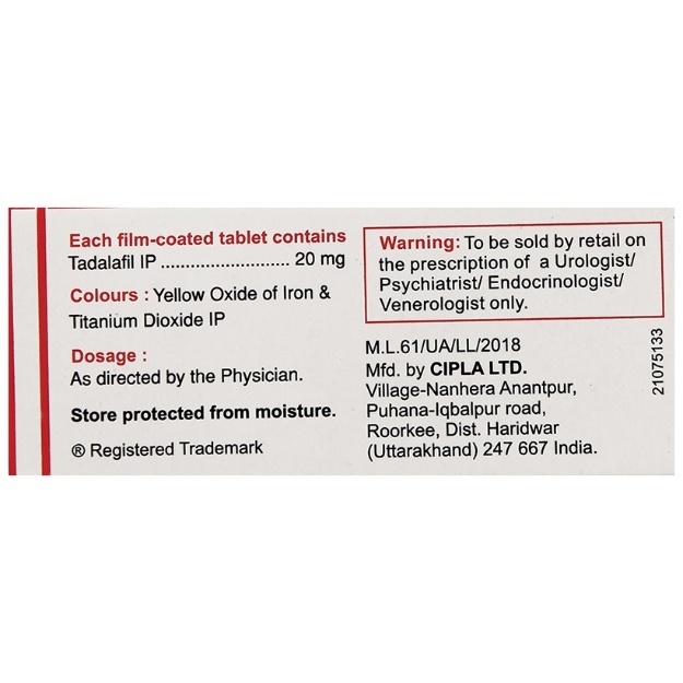 Tadacip prix