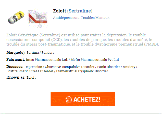 Zoloft acheter sans ordonnance