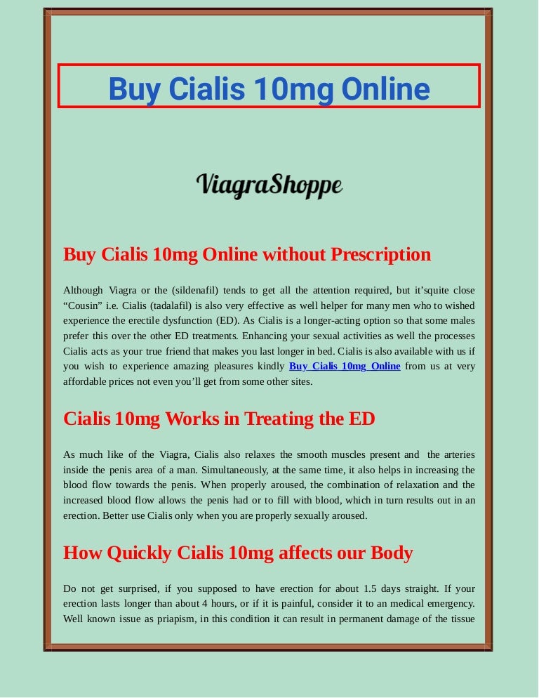 Cialis 10 mg online