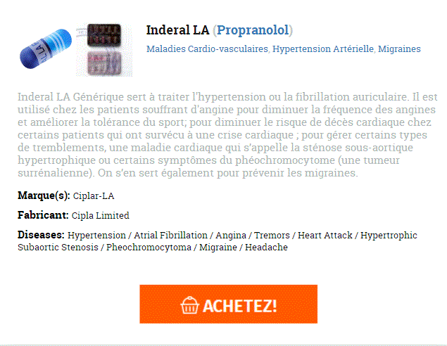 Propranolol pharmacie prix