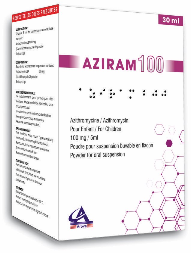 Azithromycin 100 mg/5 ml