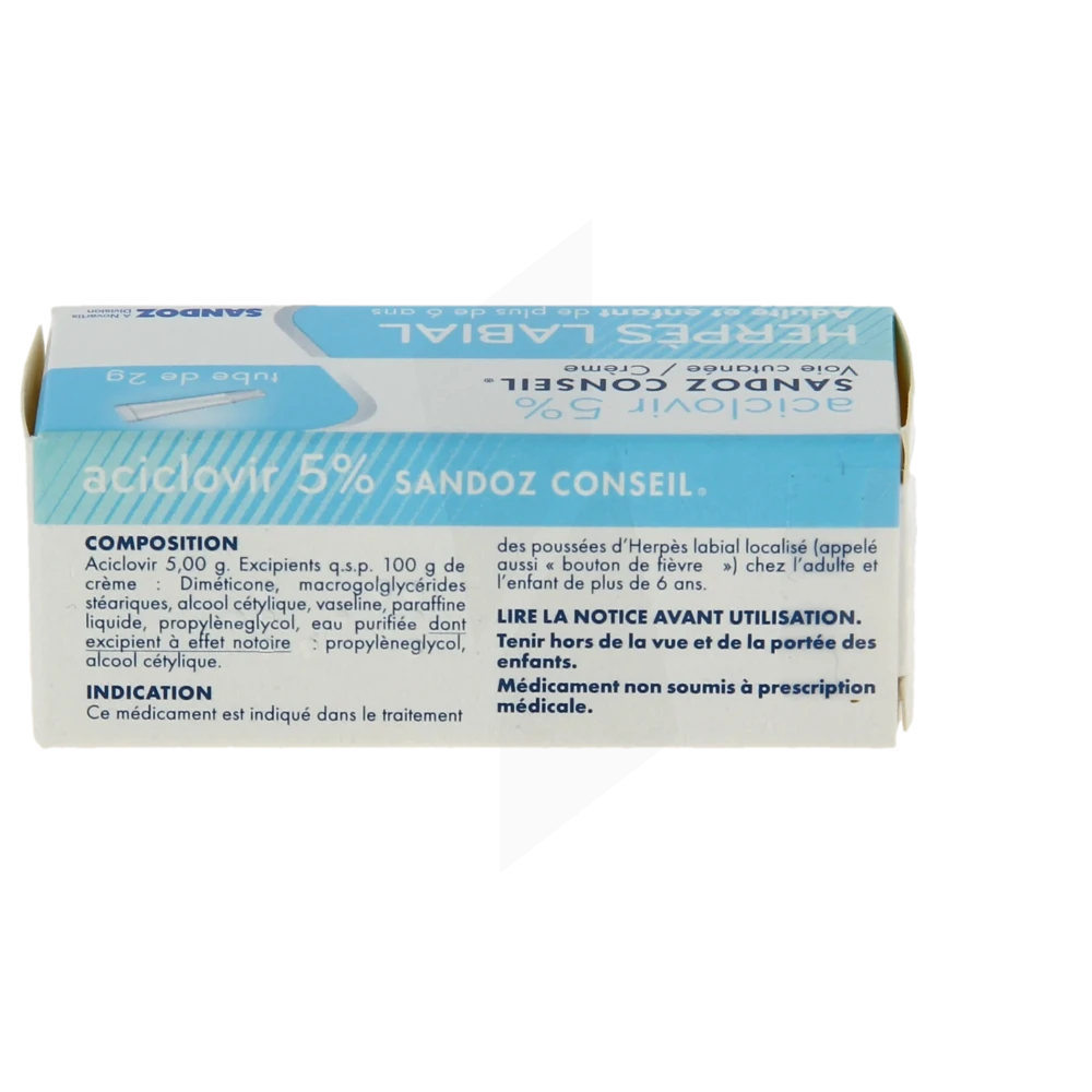 Aciclovir sandoz prix