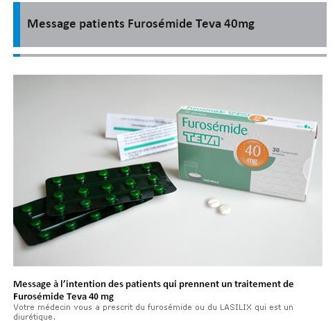 Générique du médicament lasix